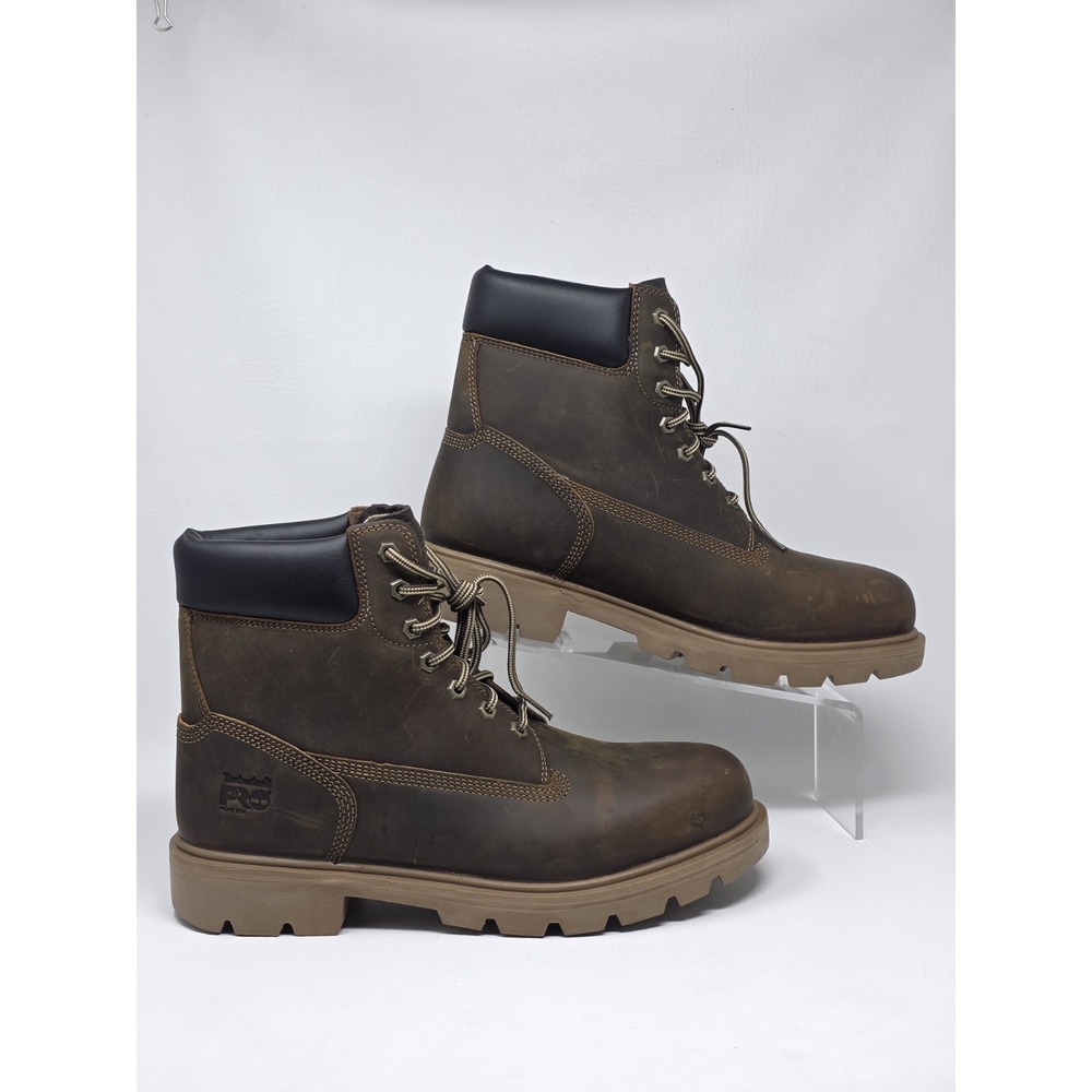 Timberland Pro Sawhorse 6" Size 11M Mens Work Boots Waterproof Soft Toe New - Picture 2 of 13